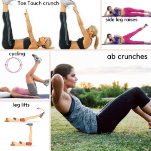 Simple exercises using the bed